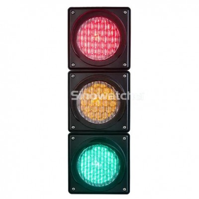  100mm RYG Cobweb Lens Mini Traffic Light