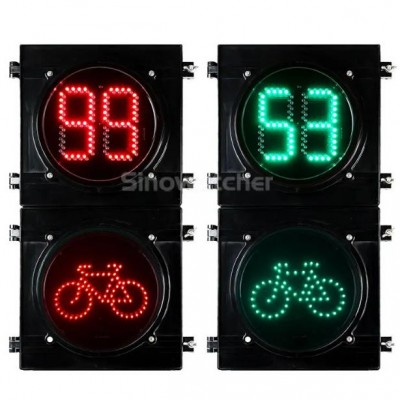 300mm RG Countdown Timer + RG Bicycle Traffic Signals