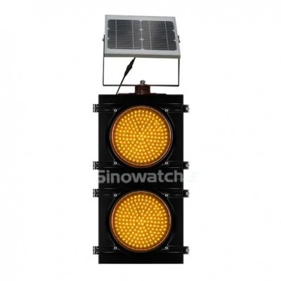 300mm Yellow Two Unit Solar Powered Flashing Light